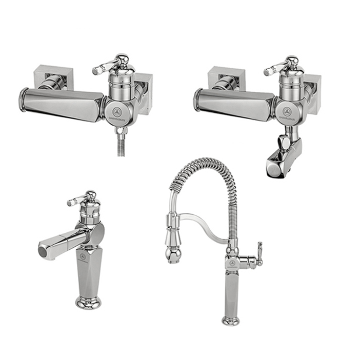 ست شیرآلات بهداشتی قهرمان مدل ارس