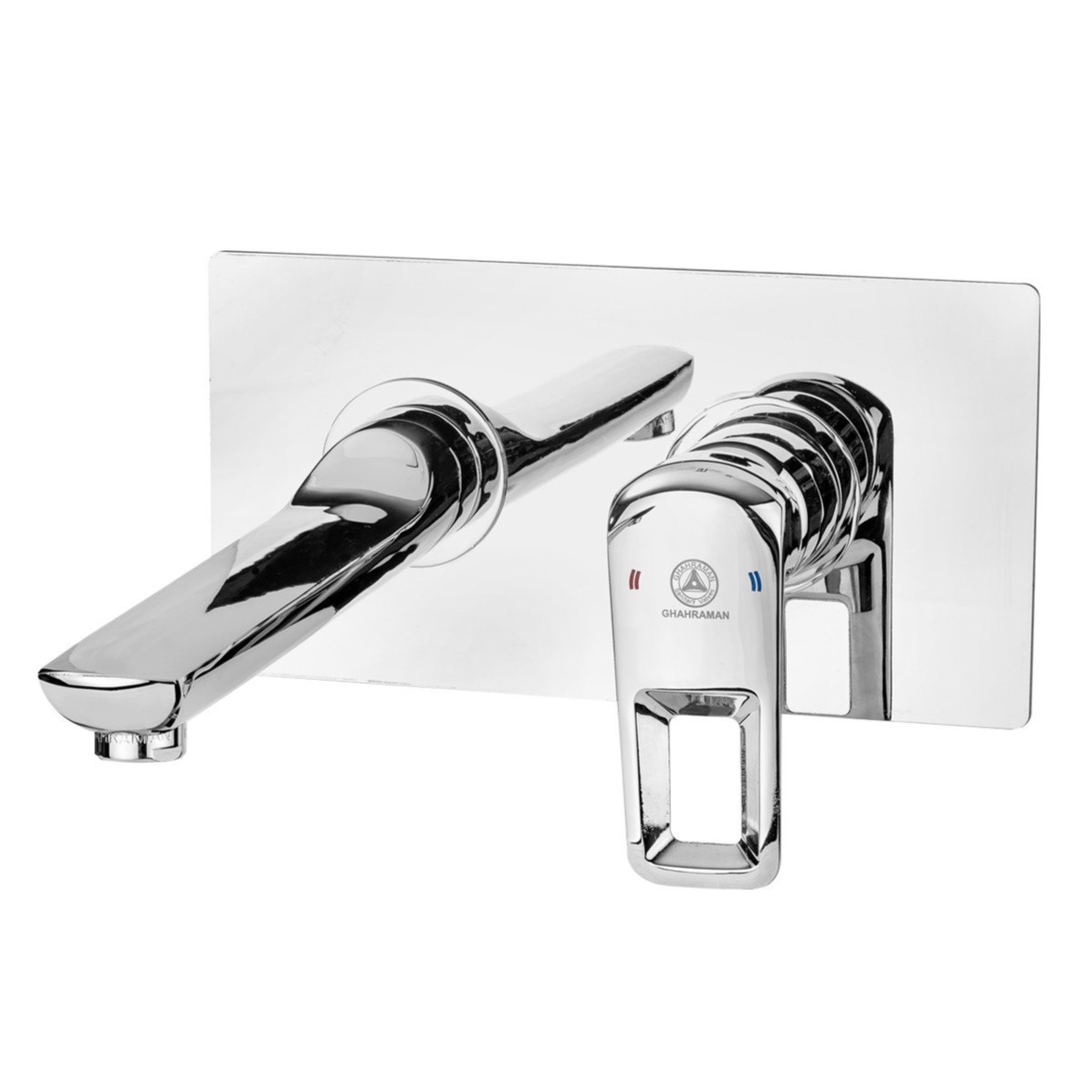 شیر روشویی توکار شیرآلات بهداشتی قهرمان مدل فلت