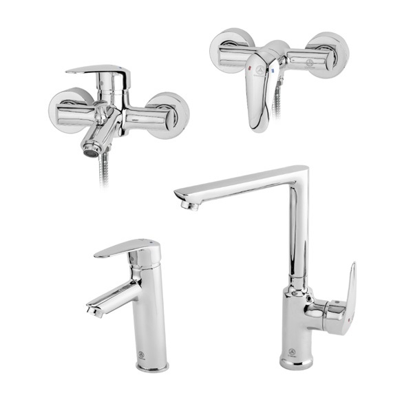 ست شیرآلات بهداشتی قهرمان مدل اطلس